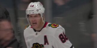 Patrick Kane Goal: Showtime Scores in Blackhawks Return Patrick Kane celebrates his first goal back with the Chicago Blackhawks against the Vegas Golden Knights in the 2026-27 season opener