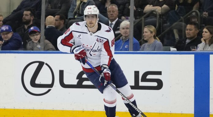 Pierre-Luc Dubois Injury Return: ‘He Wants to Make Some Noise’ Washington Capitals center Pierre-Luc Dubois looks to pass during an NHL game against the New York Rangers