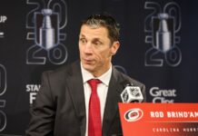 Brind’Amour on NHL Preseason: ‘Go to 86 Games and Zero’ Carolina Hurricanes head coach Rod Brind Amour speaks to the media at Lenovo Center in Raleigh
