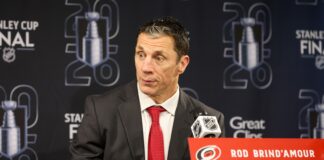 Brind’Amour on NHL Preseason: ‘Go to 86 Games and Zero’ Carolina Hurricanes head coach Rod Brind Amour speaks to the media at Lenovo Center in Raleigh