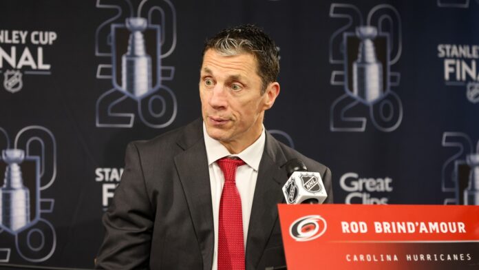 Rod Brind Amour Hurricanes head coach media availability Carolina Hurricanes head coach Rod Brind Amour speaks to the media at Lenovo Center in Raleigh