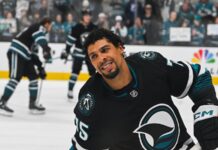 Ryan Reaves Retirement: ‘Mic Drop, Gloves Drop. Reavo Out.’ San Jose Sharks right wing Ryan Reaves warms up at SAP Center before a game against the Utah Mammoth