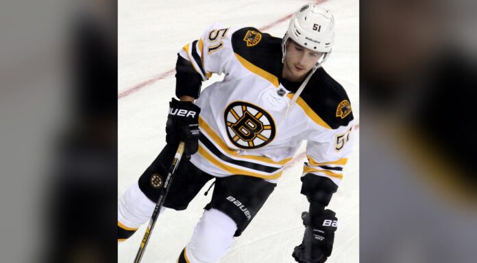 Ryan Spooner Signing: Ex-Bruin Heads to Slovakia Ryan Spooner skates for the Boston Bruins in 2015 before his Dukla Trencin signing