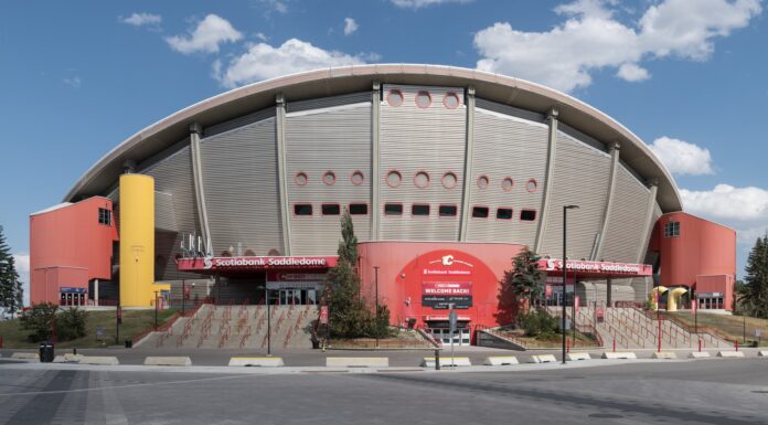 Saddledome Final Game Tickets Sell Out in Minutes Scotiabank Saddledome exterior ahead of the Calgary Flames farewell season as final game tickets sell out