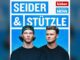 Moritz Seider, Tim Stutzle Launch German Hockey Podcast Moritz Seider and Tim Stutzle on the cover art for their Seider & Stutzle hockey podcast from kicker and Eishockey NEWS