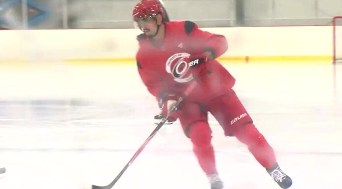 Seth Jarvis Injury: Skating Already, Out for Opening Night Seth Jarvis injury rehab skate Carolina Hurricanes 2026 shoulder surgery