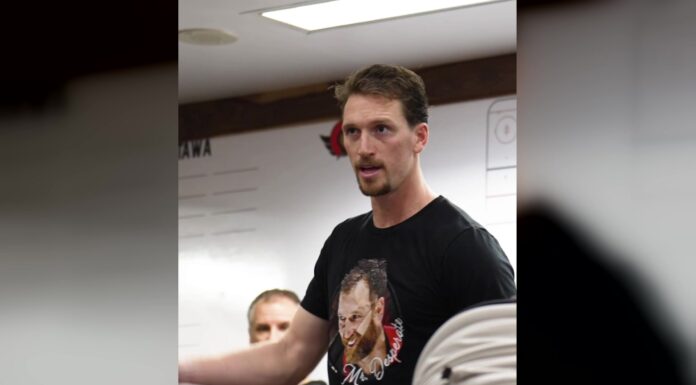Thomas Chabot Named Senators Captain After Tkachuk Trade Thomas Chabot speaks in the Ottawa Senators locker room after being named the 11th captain in franchise history