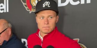 Stutzle on Sens Captaincy: ‘I Don’t Care About His Opinion’ Tim Stutzle speaks to reporters at the Senators Charity Open about Brad Marchand's captaincy comment