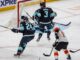 Flyers Winger Trade: Konecny, Tippett Drawing Interest Travis Konecny shoots through traffic in front of the Seattle Kraken net