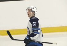 Viggo Bjorck Debut: Two Points in His First Jets Game Viggo Bjorck celebrates his first goal in a Winnipeg Jets jersey at the 2026 Prospect Challenge in Gatineau