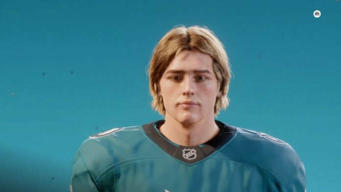 Will Smith NHL 27 face scan San Jose Sharks Will Smith's NHL 27 face scan in a San Jose Sharks jersey after fans roasted the in-game model