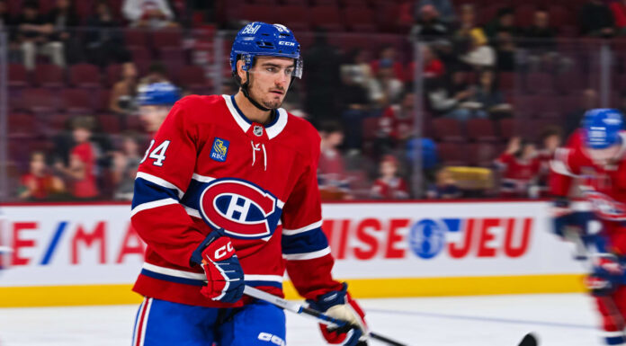 NHL Waivers: Red Wings Claim Englund, Predators Get Trudeau William Trudeau skates during a game, wearing a Montreal Canadiens jersey