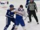 Xhekaj Brothers: Arber Watches Florian’s Fight From the Box Montreal Canadiens forward Florian Xhekaj fights Toronto Maple Leafs defenseman Marshall Rifai during a 2026 NHL preseason game at Scotiabank Arena
