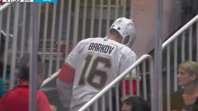 Aleksander Barkov injury Panthers vs Sharks Aleksander Barkov injury Panthers captain heads to dressing room vs Sharks