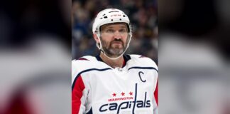 Alex Ovechkin Ice Time: Career-Low 12:46 in Capitals Opener Washington Capitals captain Alex Ovechkin waits for a faceoff in a white road jersey