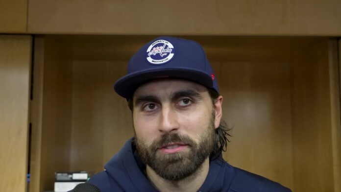Alex Tuch Capitals media availability Alex Tuch Capitals forward speaking to reporters before facing Sabres