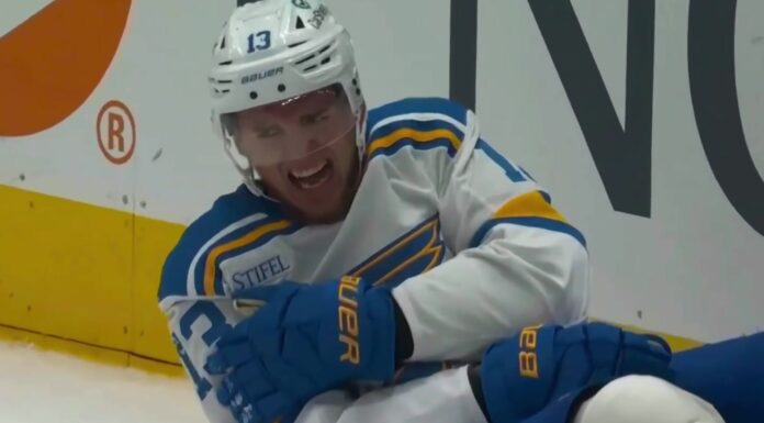 Alexey Toropchenko Injury: Blues Winger ‘More Than Day-to-Day’ Blues forward Alexey Toropchenko on the ice after an upper-body injury against the Dallas Stars in the 2026-27 season opener