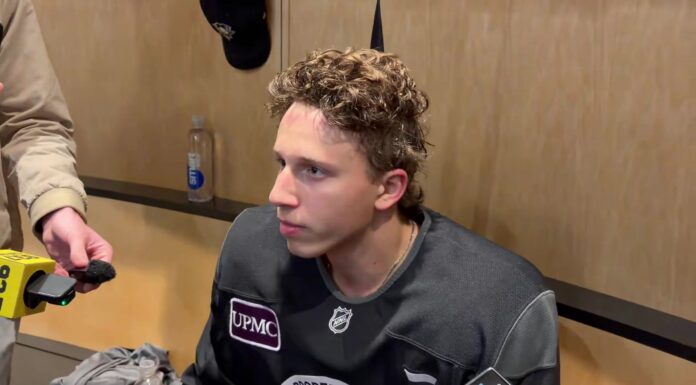 Ben Kindel Injury Update: Back at Penguins Practice Penguins forward Ben Kindel speaks to reporters after returning to practice following his medical episode