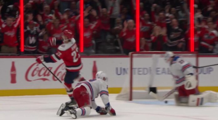 Boone Jenner Goal: First With Capitals Beats Rangers Boone Jenner celebrates his first goal with the Washington Capitals against the Rangers