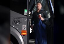 Brad Marchand Injury Return: Back Weeks Ahead of Schedule Brad Marchand steps off the Florida Panthers team bus before his season debut against the Anaheim Ducks