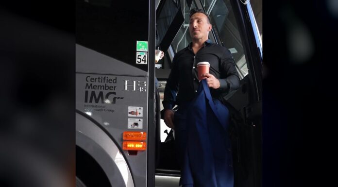 Brad Marchand Injury Return: Back Weeks Ahead of Schedule Brad Marchand steps off the Florida Panthers team bus before his season debut against the Anaheim Ducks