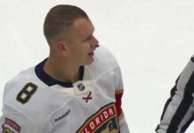 Tkachuk Jerseys on Ice: Fans Throw Sweaters in Ottawa Brady Tkachuk Panthers during Ottawa return as Senators fans throw jerseys on the ice