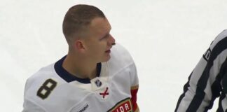 Tkachuk Jerseys on Ice: Fans Throw Sweaters in Ottawa Brady Tkachuk Panthers during Ottawa return as Senators fans throw jerseys on the ice
