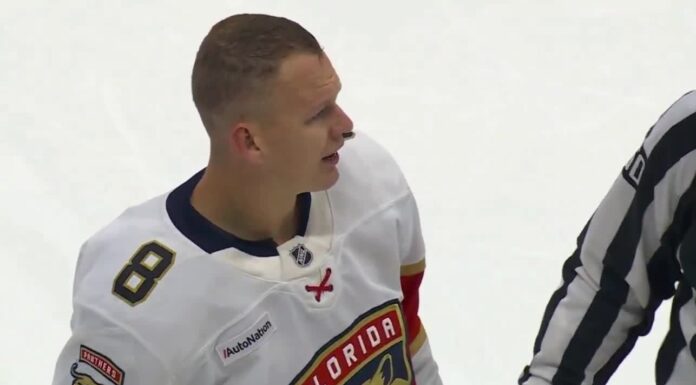 Tkachuk Jerseys on Ice: Fans Throw Sweaters in Ottawa Brady Tkachuk Panthers during Ottawa return as Senators fans throw jerseys on the ice