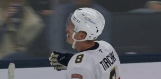 Brady Tkachuk Hat Trick: Matthew Assists on All Three Brady Tkachuk celebrates natural hat trick goal for Florida Panthers vs Blue Jackets