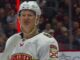 Tkachuk Postgame: ‘Over and Done With’ After Ottawa Loss Brady Tkachuk smiling in Panthers jersey after scoring against the Senators in Ottawa