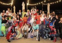 Hockey Halloween 2026: Best NHL Player Costumes Boston Bruins players and partners pose in Halloween costumes at the team party