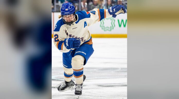 Claire Thompson Retirement: Olympic Star Heads to Med School Claire Thompson skates for the Vancouver Goldeneyes during a PWHL game in 2026
