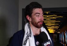 Clay Stevenson Wins Jets Debut With 30 Saves vs. Penguins Winnipeg Jets goalie Clay Stevenson speaks after his first win with the Jets, a 3-2 victory over the Pittsburgh Penguins