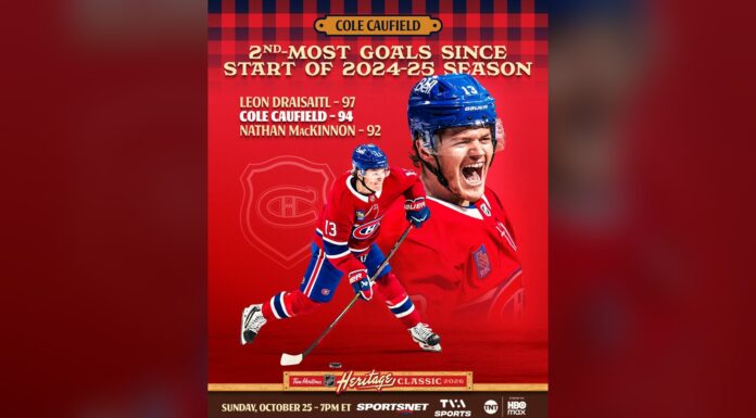 Heritage Classic Preview: Jets Face Habs After Hellebuyck Trade Cole Caufield Canadiens Heritage Classic 2026 graphic Jets Winnipeg Princess Auto Stadium