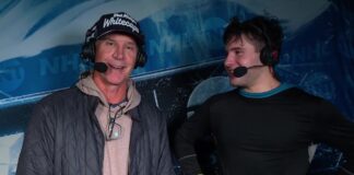 Cole Knuble First NHL Goals: Mike’s Son Beats Sabres Cole Knuble and dad Mike Knuble during postgame interview after Flyers win over Sabres