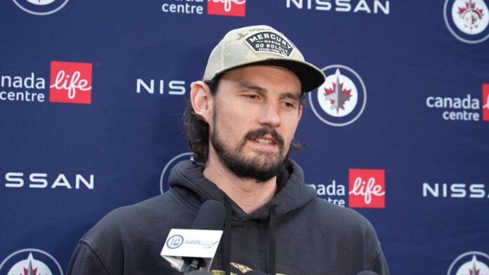Connor Hellebuyck Jets presser Connor Hellebuyck speaks to media at a Winnipeg Jets press conference