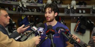 Devon Levi Rebounds for Oilers With Andersen in His Corner Oilers goalie Devon Levi speaks to reporters after win over Seattle Kraken at Rogers Place