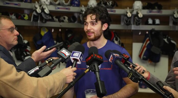 Devon Levi Rebounds for Oilers With Andersen in His Corner Oilers goalie Devon Levi speaks to reporters after win over Seattle Kraken at Rogers Place