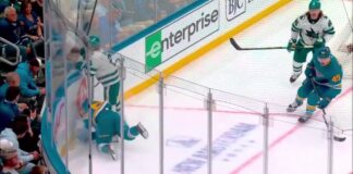 Dillon Dube Injury: Blues Forward Out at Least Eight Weeks Dillon Dube down on the ice after collision with Will Smith, Blues vs Sharks