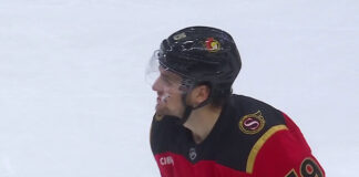 Batherson Hat Trick: Senators Beat Rangers 7-4 Drake Batherson Senators hat trick Rangers celebration