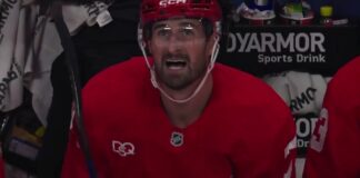 Dylan Larkin Booed by Red Wings Fans, Then Cheered on Goal Dylan Larkin on the Detroit Red Wings bench after scoring in his season debut against the Ottawa Senators