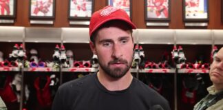 Dylan Larkin Trade Request: ‘Trying to Be a Man and Face It’ Dylan Larkin speaks to reporters in the Red Wings locker room after scoring in his season debut against the Ottawa Senators