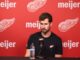 Larkin ‘Has Had Enough,’ Won’t Play Until He’s Traded Dylan Larkin speaking at a Red Wings press conference as the Detroit trade saga continues