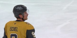 Eichel Penalty Shot: Golden Knights Rally From 3-0 Down Vegas Golden Knights center Jack Eichel during his penalty shot against the Maple Leafs