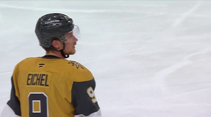 Eichel Penalty Shot: Golden Knights Rally From 3-0 Down Vegas Golden Knights center Jack Eichel during his penalty shot against the Maple Leafs