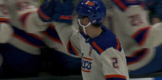Evan Bouchard Goals: Oilers D-Man Leads NHL With Six Evan Bouchard celebrates his second goal with the Edmonton Oilers bench against the Anaheim Ducks