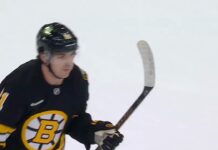 Michael Eyssimont Trade: Oilers Eyeing Bruins Forward Michael Eyssimont of the Boston Bruins celebrates a preseason goal against the Philadelphia Flyers at TD Garden