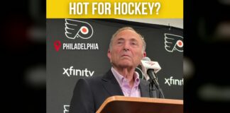 NHL Hot for Hockey Campaign Pulled From Spotify After One Week NHL commissioner Gary Bettman answers a question about the Hot for Hockey romance campaign in Philadelphia
