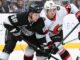 Hayden Hodgson Suspended Two Games for Boarding Brandt Clarke Senators forward Hayden Hodgson battles Kings player during Ottawa vs. Los Angeles game