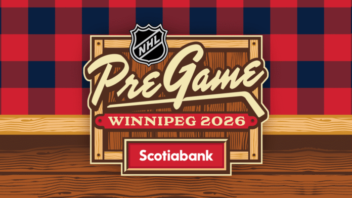Scotiabank NHL PreGame Winnipeg 2026 Scotiabank NHL PreGame Winnipeg 2026 logo for the Heritage Classic fan festival